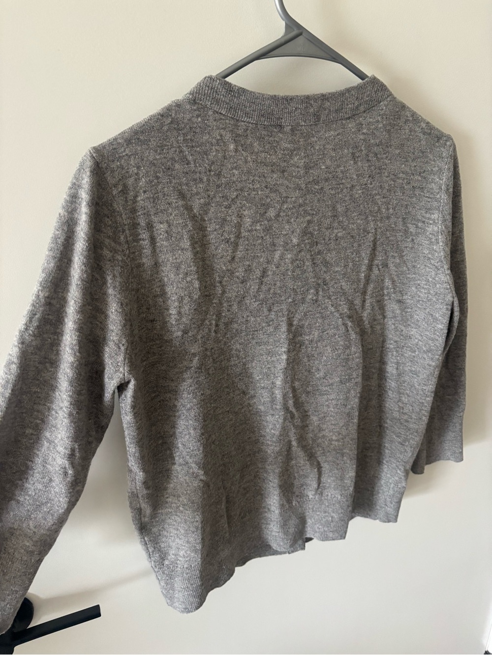 Kate Spade New York Gray Wool & Cashmere Jeweled Button Cardigan Size M - Picture 8 of 11